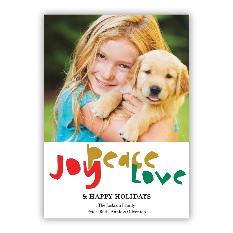 Joy Cutout Holiday Photocard