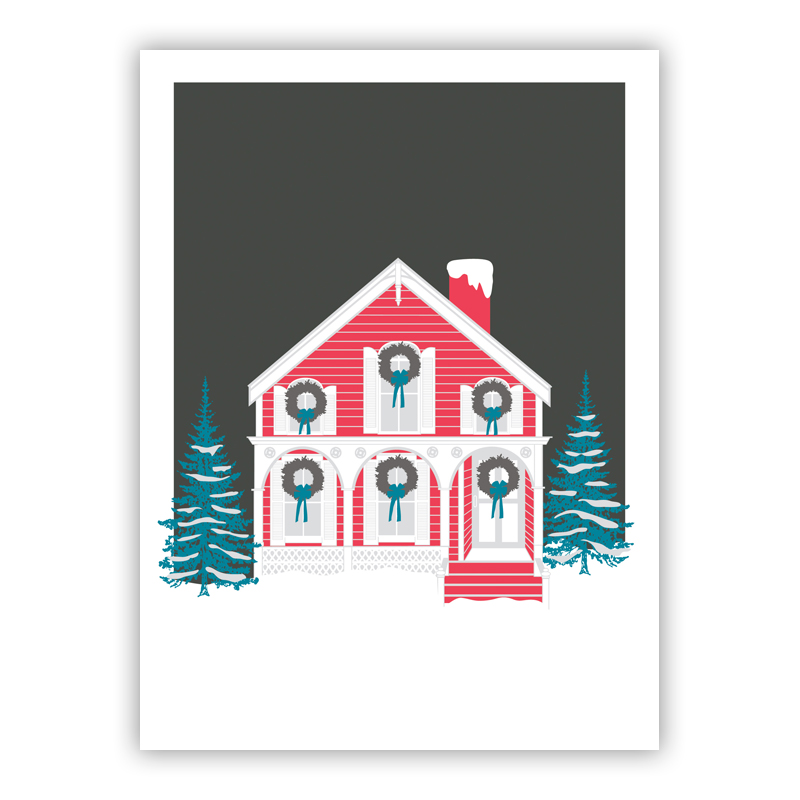 Trimmed Home Holiday Greeting Card