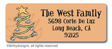 Christmas is a beach return address labels, personalized by Dinky Designs