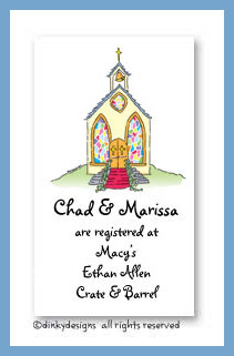 Dinky Designs Stationery Discounted - Here's the church calling cards, personalized