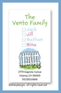 Dinky Designs Stationery Discounted - Picket pasture calling cards, personalized