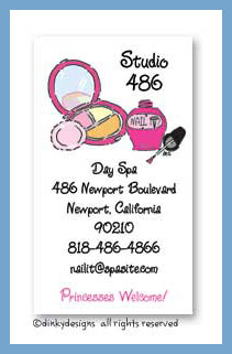 Dinky Designs Stationery Discounted - Powder your nose calling cards, personalized
