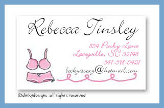 Dinky Designs Stationery Discounted - Garment for girls calling cards, personalized