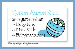 Dinky Designs Stationery Discounted - Super ball calling cards, personalized