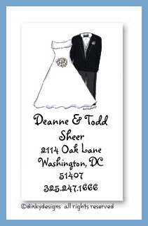Dinky Designs Stationery Discounted - Bridal party calling cards, personalized