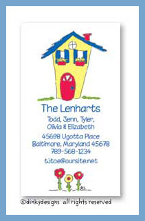 Dinky Designs Stationery Discounted - Colorful little house