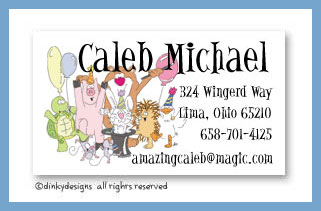 Dinky Designs Stationery Discounted - Magic party calling cards, personalized