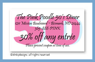 Dinky Designs Stationery Discounted - Nifty 50 calling cards, personalized