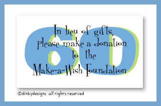 Dinky Designs Stationery Discounted - Suddenly 60 calling cards, personalized