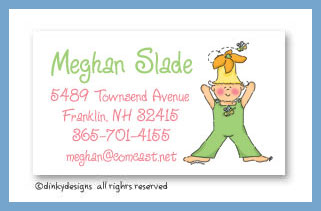 Dinky Designs Stationery Discounted - Daphne Bloom calling cards, personalized