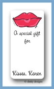 Dinky Designs Stationery Discounted - Dolly kisses calling card stickers personalized