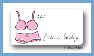 Dinky Designs Stationery Discounted - Garment for girls calling card stickers personalized