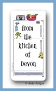 Dinky Designs Stationery Discounted - Freezer door posting calling card stickers personalized