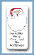 Dinky Designs Stationery Discounted - Jolly ol' St. Nick calling card stickers personalized