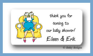 Dinky Designs Stationery Discounted - Great expectations calling card stickers personalized