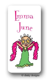 Dinky Designs Stationery Discounted - Star jane calling card stickers, personalized