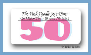 Dinky Designs Stationery Discounted - Nifty 50 calling card stickers personalized