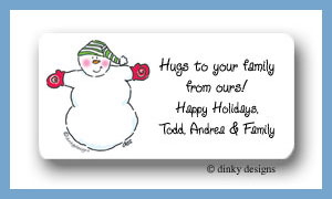 Dinky Designs Stationery Discounted - Meet the Flakes, huggy calling card stickers personalized
