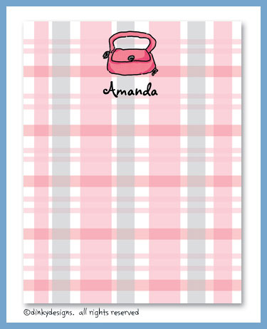 Dinky Designs Stationery Discounted - Dusty pink purse flat notes