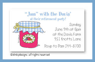 Discounted Dinky Designs Jar of jam magnets 3.5