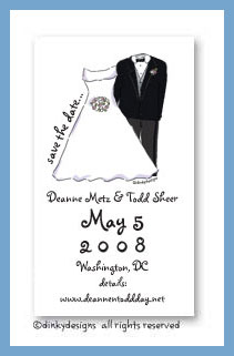 Discounted Dinky Designs Bridal party magnets 3.5