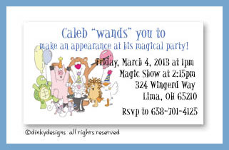 Discounted Dinky Designs Magic party magnets 3.5