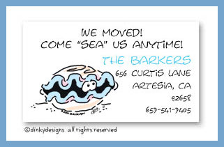 Discounted Dinky Designs Curtis the clam magnets 3.5