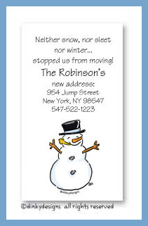Discounted Dinky Designs Snowman magnets 3.5