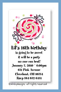 Discounted Dinky Designs Peppermint magnets 3.5