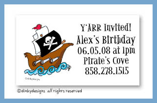 Discounted Dinky Designs Pirate ship magnets 3.5