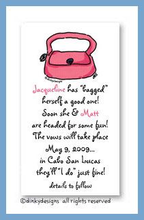 Discounted Dinky Designs Dusty pink purse magnets 3.5