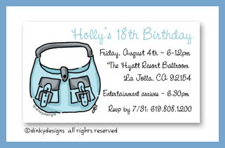 Discounted Dinky Designs Robin's egg handbag magnets 3.5