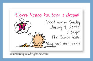 Discounted Dinky Designs Dreamer Jane magnets 3.5'' x 2'', personalized