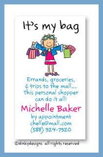 Discounted Dinky Designs Shopper Jane magnets 3.5'' x 2'', personalized