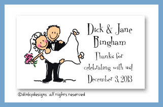 Discounted Dinky Designs Bridal dick and jane magnets 3.5