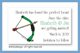 Discounted Dinky Designs Bow & arrow magnets 3.5'' x2'', personalized