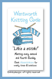 Discounted Dinky Designs Knit wit magnets 3.5