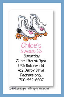 Discounted Dinky Designs Roller girl magnets 3.5