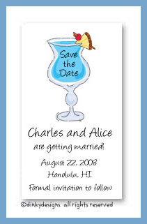 Discounted Dinky Designs Blue Hawaiian magnets 3.5