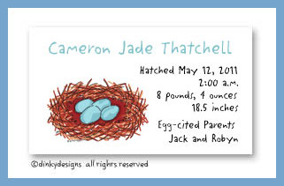 Discounted Dinky Designs Robin's nest magnets 3.5