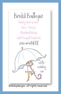Discounted Dinky Designs Umbrella bride magnets 3.5