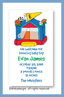 Discounted Dinky Designs Sports fan bouncy house magnets 3.5