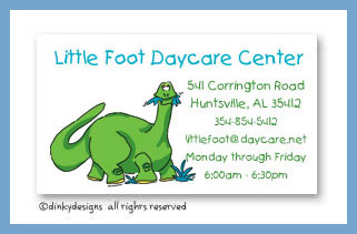 Discounted Dinky Designs Green dinosaur magnets 3.5