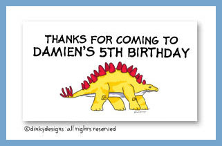 Discounted Dinky Designs Yellow dinosaur magnets 3.5