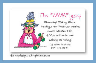 Discounted Dinky Designs Workout Wilma magnets 3.5