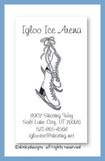 Discounted Dinky Designs Figure 8 skates magnets 3.5