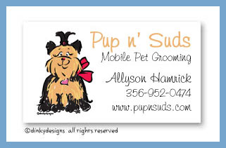 Discounted Dinky Designs Sassy the Yorkie magnets 3.5