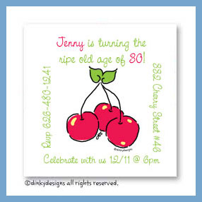 Dinky Designs Discounted Stationery - Cherry pickin' magnets 3