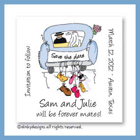 Dinky Designs Discounted Stationery - Wedding day magnets 3
