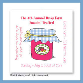 Dinky Designs Discounted Stationery - Jar of jam magnets 3